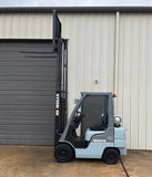 2009 NISSAN MP1F1A20LV 4000 LB LP GAS FORKLIFT PNEUMATIC TIRE 84/130 2 STAGE MAST 6379 HOURS STOCK # BF9105719-ARB