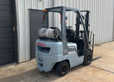 2009 NISSAN MP1F1A20LV 4000 LB LP GAS FORKLIFT PNEUMATIC TIRE 84/130 2 STAGE MAST 6233 HOURS STOCK # BF9119749-ARB