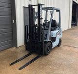 2009 NISSAN MP1F1A20LV 4000 LB LP GAS FORKLIFT PNEUMATIC TIRE 84/130 2 STAGE MAST 6379 HOURS STOCK # BF9105719-ARB