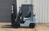 2009 NISSAN MP1F1A20LV 4000 LB LP GAS FORKLIFT PNEUMATIC TIRE 84/130 2 STAGE MAST 6233 HOURS STOCK # BF9119749-ARB