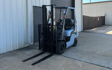 2007 NISSAN MPL01A20LV 4000 LB LP GAS FORKLIFT PNEUMATIC 84/130" 2 STAGE MAST 3158 HOURS STOCK # BF9103159-ARB