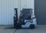 2007 NISSAN MPL01A20LV 4000 LB LP GAS FORKLIFT PNEUMATIC 84/130" 2 STAGE MAST 3158 HOURS STOCK # BF9103159-ARB