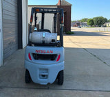 2007 NISSAN MPL01A20LV 4000 LB LP GAS FORKLIFT PNEUMATIC 84/130" 2 STAGE MAST 3158 HOURS STOCK # BF9103159-ARB