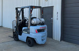 2007 NISSAN MPL01A20LV 4000 LB LP GAS FORKLIFT PNEUMATIC 84/130" 2 STAGE MAST 3158 HOURS STOCK # BF9103159-ARB
