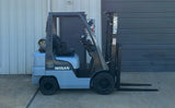 2007 NISSAN MPL01A20LV 4000 LB LP GAS FORKLIFT PNEUMATIC 84/130" 2 STAGE MAST 3158 HOURS STOCK # BF9103159-ARB