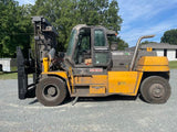2016 HYUNDAI 160D-9L 32000 LB DIESEL FORKLIFT PNEUMATIC 125/126" 2 STAGE MAST DUAL DRIVE TIRES ENCLOSED CAB WITH HEAT AND A/C 15689 HOURS STOCK # BF9597769-BUF - United Lift Equipment LLC