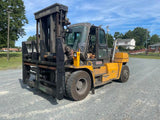 2016 HYUNDAI 160D-9L 32000 LB DIESEL FORKLIFT PNEUMATIC 125/126" 2 STAGE MAST DUAL DRIVE TIRES ENCLOSED CAB WITH HEAT AND A/C 15689 HOURS STOCK # BF9597769-BUF - United Lift Equipment LLC