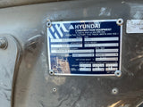 2016 HYUNDAI 160D-9L 32000 LB DIESEL FORKLIFT PNEUMATIC 125/126" 2 STAGE MAST DUAL DRIVE TIRES ENCLOSED CAB WITH HEAT AND A/C 15689 HOURS STOCK # BF9597769-BUF - United Lift Equipment LLC