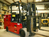 2008 RICO PG300 30000 LB LP GAS FORKLIFT CUSHION 96/100" 2 STAGE FULL FREE MAST SIDE SHIFTING FORK POSITIONER 348 HOURS STOCK # BF9791189-DIENC - United Lift Equipment LLC