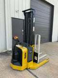 2014 YALE MSW040SFN24TV087 4000 LB ELECTRIC FORKLIFT WALKIE STACKER CUSHION 87/130 2 STAGE MAST 2131 HOURS STOCK # BF959499-ARB - United Lift Equipment LLC