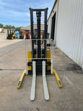 2014 YALE MSW040SFN24TV087 4000 LB ELECTRIC FORKLIFT WALKIE STACKER CUSHION 87/130 2 STAGE MAST 2131 HOURS STOCK # BF959499-ARB - United Lift Equipment LLC