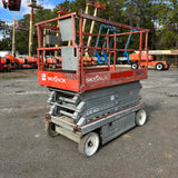 2013 SKYJACK SJ4632 SCISSOR LIFT 32' REACH ELECTRIC SMOOTH CUSHION TIRES 349 HOURS STOCK # BF956549-WIBFL