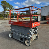 2013 SKYJACK SJ4632 SCISSOR LIFT 32' REACH ELECTRIC SMOOTH CUSHION TIRES 349 HOURS STOCK # BF956549-WIBFL