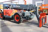 2016 SKYJACK SJ1056TH 10000 LB DIESEL TELESCOPIC FORKLIFT TELEHANDLER PNEUMATIC 4WD OUTRIGGERS 1945 HOURS STOCK # BF9698739-NLE - United Lift Equipment LLC