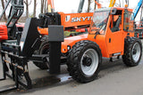 2018 SKYTRAK 10054 10000 LB DIESEL TELESCOPIC FORKLIFT TELEHANDLER PNEUMATIC 4WD ENCLOSED HEATED CAB OUTRIGGERS 2346 HOURS STOCK # BF91147539-NLE - United Lift Equipment LLC