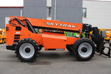 2018 SKYTRAK 10054 10000 LB DIESEL TELESCOPIC FORKLIFT TELEHANDLER PNEUMATIC 4WD ENCLOSED HEATED CAB OUTRIGGERS 2346 HOURS STOCK # BF91147539-NLE - United Lift Equipment LLC