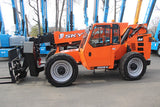 2017 JLG SKYTRAK 10054 10000 LB DIESEL TELESCOPIC FORKLIFT TELEHANDLER PNEUMATIC 4WD OUTRIGGERS HEATED CAB 2890 HOURS STOCK # BF9748519-NLE - United Lift LLC