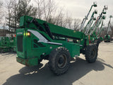 2014 SKYTRAK 10054 10000 LB DIESEL TELESCOPIC FORKLIFT TELEHANDLER PNEUMATIC 4WD ENCLOSED HEATED CAB OUTRIGGERS 1944 HOURS STOCK # BF9479159-BUF - United Lift Equipment LLC