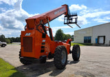 2016 SKYTRAK 6042 6000 LB DIESEL TELESCOPIC FORKLIFT TELEHANDLER PNEUMATIC 4WD OPEN CAB 2691 HOURS STOCK # BF9408579-WIB