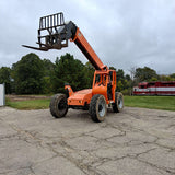 2016 SKYTRAK 6042 6000 LB DIESEL TELESCOPIC FORKLIFT TELEHANDLER PNEUMATIC 4WD OPEN CAB 2423 HOURS STOCK # BF9408529-WIB