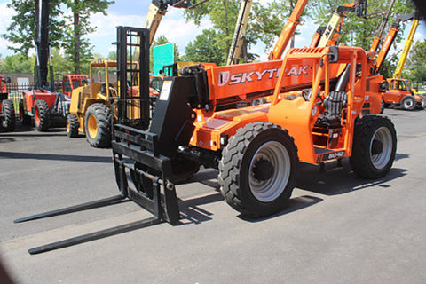 2018 SKYTRAK 8042 8000 LB DIESEL TELESCOPIC FORKLIFT TELEHANDLER PNEUMATIC 4WD OPEN CAB 2803 HOURS STOCK # BF9695149-NLE