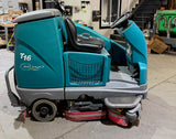 2019 TENNANT T16 SWEEPER SCRUBBER 36V ELECTRIC WITH DEBRIS HOPPER 124 HOURS BF9123749-BUF - United Lift LLC