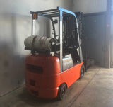2001 TOYOTA 7FGCU15 3000 LB LP GAS FORKLIFT CUSHION 82/189" 3 STAGE MAST SIDE SHIFTER 4406 HOURS STOCK # BF985169-ARB - United Lift LLC