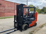 2005 TOYOTA 7FGCU35 8000 LB LP GAS FORKLIFT CUSHION 92/189 3 STAGE MAST SIDE SHIFTER 13124 HOURS STOCK # BF9161139-BSOH - United Lift Equipment LLC