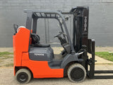2005 TOYOTA 7FGCU35 8000 LB LP GAS FORKLIFT CUSHION 92/189 3 STAGE MAST SIDE SHIFTER 13124 HOURS STOCK # BF9161139-BSOH - United Lift Equipment LLC