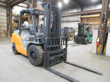 2020 TOYOTA 8FG45U 10000 LB LP GAS FORKLIFT PNEUMATIC 94/132 2 STAGE FULL FREE LIFT MAST SIDE SHIFTING FORK POSITIONER 1728 HOURS STOCK # BF9319459-EBMT