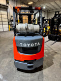 2016 TOYOTA 8FGCU30 6000 LB LP GAS FORKLIFT CUSHION 83/171" 3 STAGE MAST SIDE SHIFTING FORK POSITIONER 1217 HOURS STOCK # BF992359-BUF - United Lift LLC