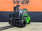 2026 VIPER FD45 10000 LB DIESEL FORKLIFT PNEUMATIC 90/189" 3 STAGE MAST SIDE SHIFTING FORK POSITIONER ENCLOSED HEATED CAB STOCK # BF9546829-ILE - United Lift LLC