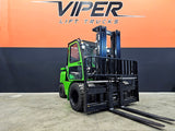 2026 VIPER FD45 10000 LB DIESEL FORKLIFT PNEUMATIC 90/189" 3 STAGE MAST SIDE SHIFTING FORK POSITIONER ENCLOSED HEATED CAB STOCK # BF9546829-ILE - United Lift LLC