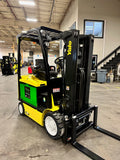 2019 YALE ERC050VG 5000 LB 48 VOLT LITHIUM ION BATTERY AND FAST CHARGER INCLUDED  ELECTRIC NON MARKING CUSHION TIRE SIDE SHIFTER 4 WAY PLUMBED TO CARRIAGE FORKLIFT 83/189" 3 STAGE MAST STOCK # BF9159749-BUF - United Lift Equipment LLC