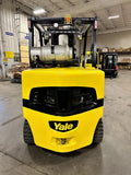 2018 YALE GLC135VX 13500 LB LP GAS FORKLIFT CUSHION 100/185" 3 STAGE MAST STOCK # BF9531519-BUF - United Lift Equipment LLC