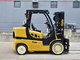 2020 YALE GLC155VX 15500 LB LP GAS FORKLIFT CUSHION 88/150" 3 STAGE MAST SIDE SHIFTING FORK POSITIONER 2300 HOURS STOCK # BF9478139-RIL