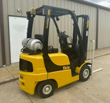2016 YALE GLP040SVX 4000 LB LP GAS FORKLIFT PNEUMATIC 84/126" 2 STAGE MAST 3210 HOURS STOCK # BF9101389-ARB