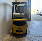 2012 YALE GLP040SVX 4000 LB LP GAS FORKLIFT PNEUMATIC 84/127" 2 STAGE MAST 8581 HOURS STOCK # BF9110489-ARB