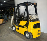 2006 YALE GLP040SVX 4000 LB LP GAS FORKLIFT PNEUMATIC 84/127" 2 STAGE MAST 4276 HOURS STOCK # BF9108389-ARB