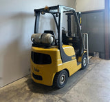 2012 YALE GLP040SVX 4000 LB LP GAS FORKLIFT PNEUMATIC 84/127" 2 STAGE MAST 8581 HOURS STOCK # BF9110489-ARB
