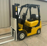 2016 YALE GLP040SVX 4000 LB LP GAS FORKLIFT PNEUMATIC 84/126" 2 STAGE MAST 3210 HOURS STOCK # BF9101389-ARB