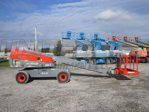 2008 SKYJACK SJ40T ARTICULATING BOOM LIFT AERIAL LIFT WITH JIB ARM 40' REACH DIESEL 4WD 2201 HOURS STOCK # BF9222479-HLNY - United Lift Used & New Forklift Telehandler Scissor Lift Boomlift