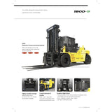 2016 HYUNDAI 180D 40000 LB DIESEL FORKLIFT PNEUMATIC 178"" 2 STAGE MAST SIDE SHIFT FORK POSITIONER ENCLOSED CAB HEAT AC STOCK # BF91189-LVAL - United Lift Used & New Forklift Telehandler Scissor Lift Boomlift