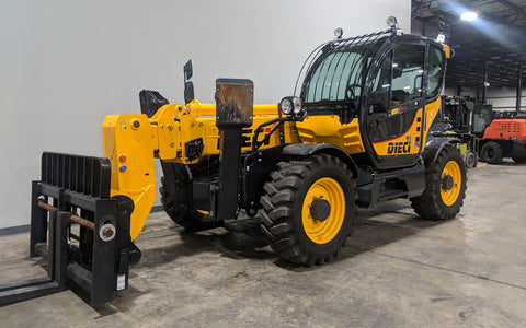 2018 DIECI I9-44 9000 LB DIESEL TELESCOPIC FORKLIFT TELEHANDLER PNEUMATIC ENCLOSED CAB WITH HEAT OUTRIGGERS 4WD STOCK # BF91092909-ILIL - United Lift Used & New Forklift Telehandler Scissor Lift Boomlift