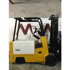 YALE ERC100 10000 LB 36 VOLT ELECTRIC FORKLIFT CUSHION 110/150 3 STAGE MAST SIDE SHIFTER STOCK # BF853703-FTWIB - United Lift Used & New Forklift Telehandler Scissor Lift Boomlift