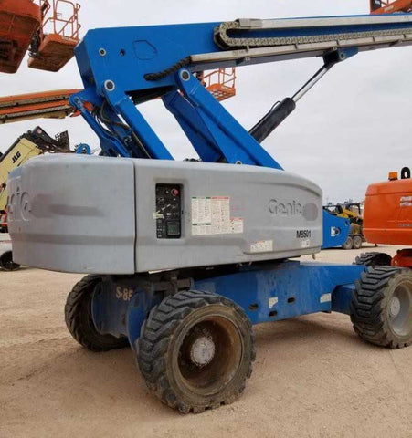 2014 GENIE S85 TELESCOPIC STRAIGHT BOOM LIFT AERIAL LIFT WITH JIB ARM 85' REACH DIESEL 4WD 1112 HOURS STOCK # BF9761519-VAOH - United Lift Equipment LLC