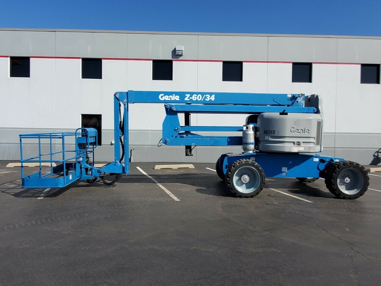 2011 GENIE Z60/34 ARTICULATING BOOM LIFT AERIAL LIFT WITH JIB ARM 