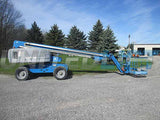 2013 GENIE S65 TELESCOPIC STRAIGHT BOOM LIFT AERIAL LIFT WITH JIB ARM 65' REACH DIESEL 4WD 4537 HOURS STOCK # BF9615159-HLNY - United Lift Used & New Forklift Telehandler Scissor Lift Boomlift