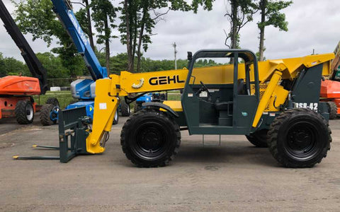 2015 GEHL RS8-42 8000 LB DIESEL TELESCOPIC FORKLIFT TELEHANDLER PNEUMATIC 4WD 2490 HOURS STOCK # BF9649739-NLEQ - United Lift Equipment LLC