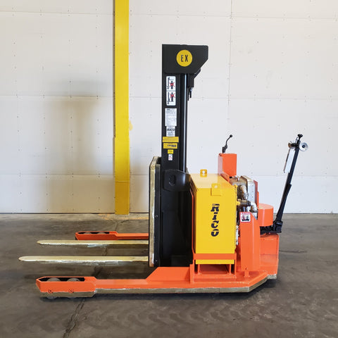 2006 RICO HLW-EX-60 6000 LB CAPACITY EXPLOSION PROOF WALKIE STACKER 83/129" 2 STAGE MAST DEKA BATTERY STOCK # BF9172019-349-BUF - United Lift Used & New Forklift Telehandler Scissor Lift Boomlift
